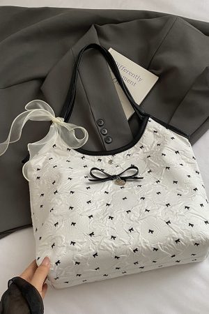 Large Butterfly Knot Handbag for Women - 2025 Trendy Casual Versatile Shoulder Tote Bag with High Capacity