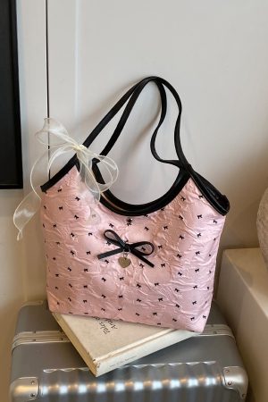 Large Butterfly Knot Handbag for Women - 2025 Trendy Casual Versatile Shoulder Tote Bag with High Capacity