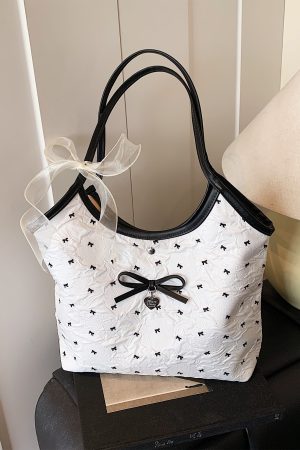 Large Butterfly Knot Handbag for Women - 2025 Trendy Casual Versatile Shoulder Tote Bag with High Capacity