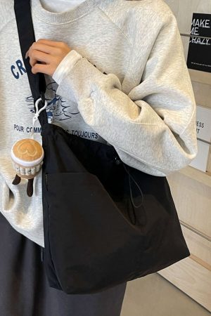 Large Canvas Shoulder Bag for Women - 2025 Fashion Tote with High Capacity for Class, Commuting, and Everyday Use