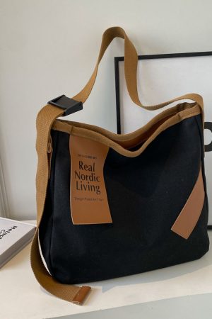 Large-Capacity Canvas Tote Bag for Women - 2025 Casual Versatile Crossbody Bag, Perfect for Students and Everyday Use