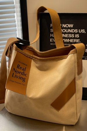 Large-Capacity Canvas Tote Bag for Women - 2025 Casual Versatile Crossbody Bag, Perfect for Students and Everyday Use