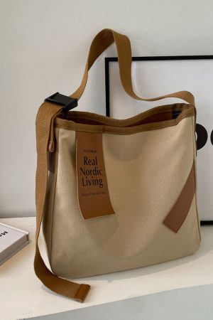 Large-Capacity Canvas Tote Bag for Women - 2025 Casual Versatile Crossbody Bag, Perfect for Students and Everyday Use