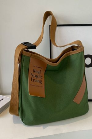 Large-Capacity Canvas Tote Bag for Women - 2025 Casual Versatile Crossbody Bag, Perfect for Students and Everyday Use