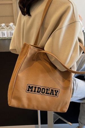 Large Capacity Canvas Tote Bag for Women - Versatile Work & Commuting Shoulder Bag for Students - Stylish 2025 Design