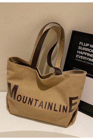 Large Capacity Canvas Tote Bag for Women, Spring/Summer 2025 Commuter Handbag, College Student Shoulder Bag, Everyday Use