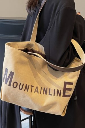 Large Capacity Canvas Tote Bag for Women, Spring/Summer 2025 Commuter Handbag, College Student Shoulder Bag, Everyday Use