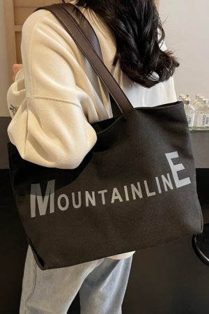 Large Capacity Canvas Tote Bag for Women, Spring/Summer 2025 Commuter Handbag, College Student Shoulder Bag, Everyday Use
