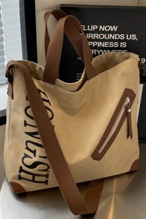 Large Capacity Commuter Tote Bag for Women, 2025 Canvas Shoulder Crossbody Handbag, Stylish College Student Essentials