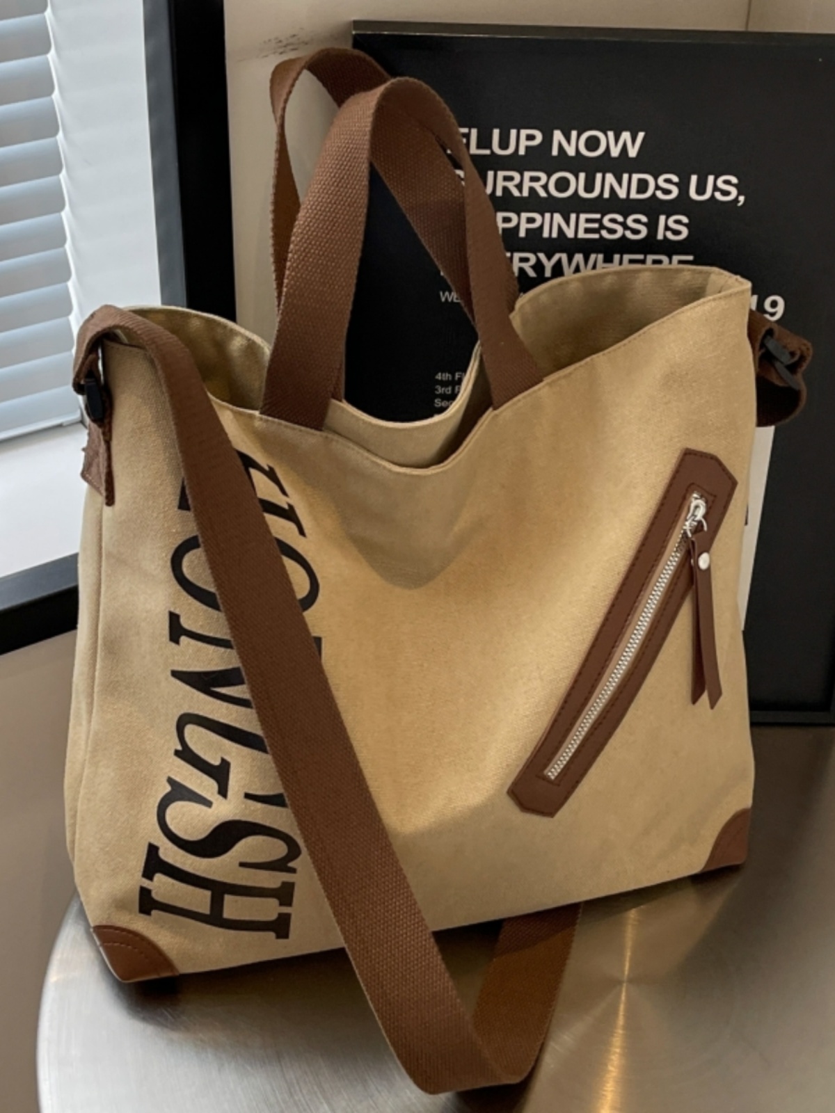 Large Capacity Commuter Tote Bag for Women, 2025 Canvas Shoulder Crossbody Handbag, Stylish College Student Essentials Large Capacity Commuter Tote Bag for Women, 2025 Canvas Shoulder Crossbody Handbag, Stylish College Student Essentials