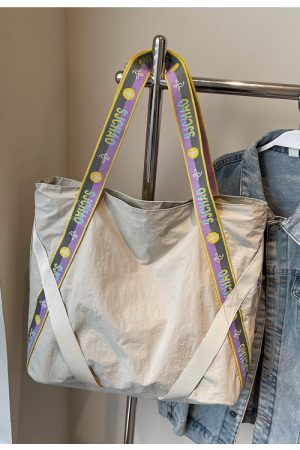 Large Capacity Nylon Commuter Tote Bag for Women - Stylish 2025 Shoulder Bag for Shopping and Short Trips