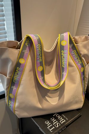 Large Capacity Nylon Tote Bag for Women - 2025 New Style Shoulder Bag for Shopping and Commuting