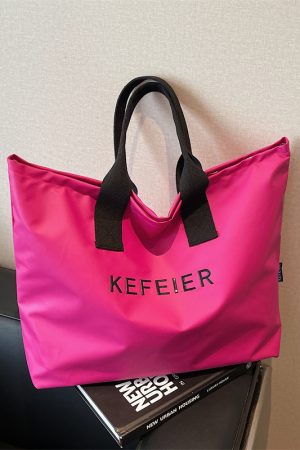 Large Capacity Nylon Tote Bag for Women - 2025 New Summer Outdoor Travel Shoulder Commuter Handbag