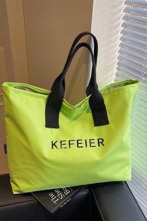 Large Capacity Nylon Tote Bag for Women - 2025 New Summer Outdoor Travel Shoulder Commuter Handbag