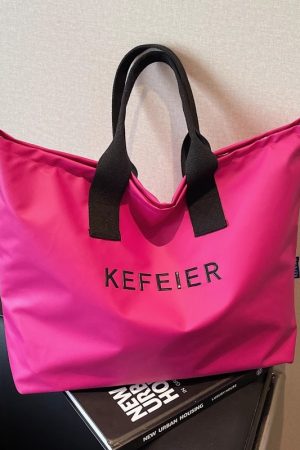 Large Capacity Nylon Tote Bag for Women - 2025 New Summer Outdoor Travel Shoulder Commuter Handbag