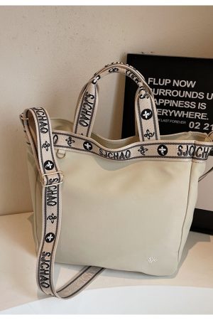 Large Capacity Nylon Tote Bag for Women, 2025 Commuter Handbag, Stylish College Student Crossbody Bag