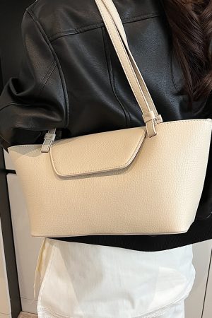 Large Capacity Shoulder Bag for Women - 2025 New Korean Style Versatile Crossbody Bag with Elegant Design and High-End Quality
