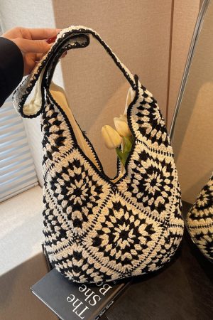 Large Capacity Straw Tote Bag for Women - Summer 2025 Commuter Shoulder Bag, Woven Beach Vacation Style