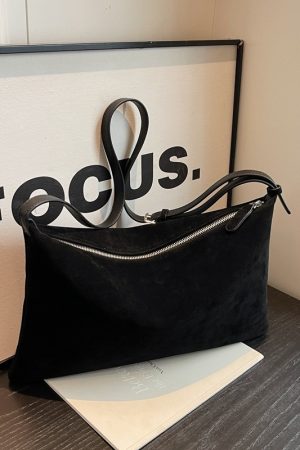 Large Capacity Suede Tote Bag for Women - Stylish Crossbody Commuter Bag for Spring & Summer 2025 Fashion