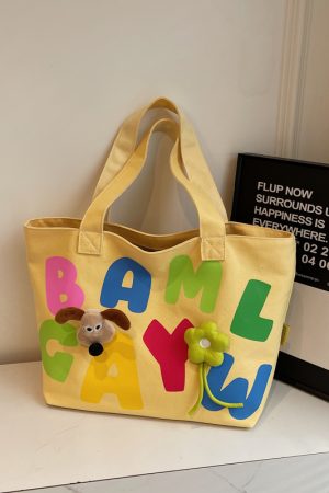 Large Capacity Summer Canvas Tote Bag for Women - Commuter Shoulder Bag for Outings and Short Trips, 2025 New Style