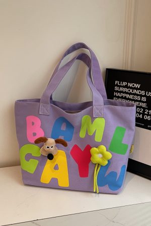 Large Capacity Summer Canvas Tote Bag for Women - Commuter Shoulder Bag for Outings and Short Trips, 2025 New Style