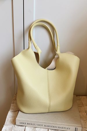 Large-Capacity Tote Bag for Women - 2025 Summer Korean Style Trendy Shoulder Bag for Work and Commuting