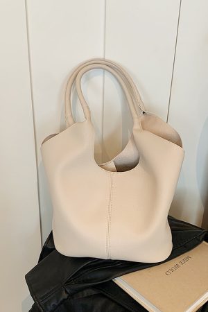 Large-Capacity Tote Bag for Women - 2025 Summer Korean Style Trendy Shoulder Bag for Work and Commuting