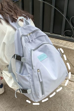 Large Capacity Women's Backpack, Double Shoulder Bag, Harajuku Style School Bag, 2025 Fashion Student Travel Tote