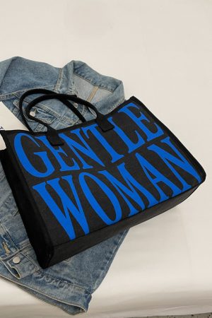 Large Capacity Women's Canvas Tote Bag for Spring & Summer, Stylish Shopping Bag, Perfect for Commuting & Short Trips