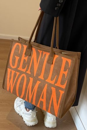 Large Capacity Women's Canvas Tote Bag for Spring & Summer, Stylish Shopping Bag, Perfect for Commuting & Short Trips