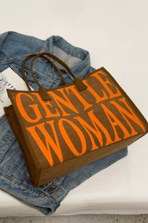 Large Capacity Women's Canvas Tote Bag for Spring & Summer, Stylish Shopping Bag, Perfect for Commuting & Short Trips