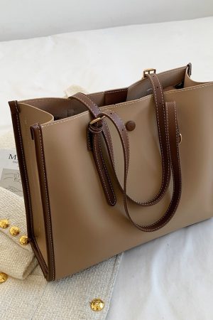 Large Capacity Women's Commuter Bag - High-Quality Texture Shoulder Tote for Autumn Winter 2025 Fashion