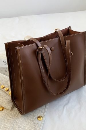 Large Capacity Women's Commuter Bag - High-Quality Texture Shoulder Tote for Autumn Winter 2025 Fashion