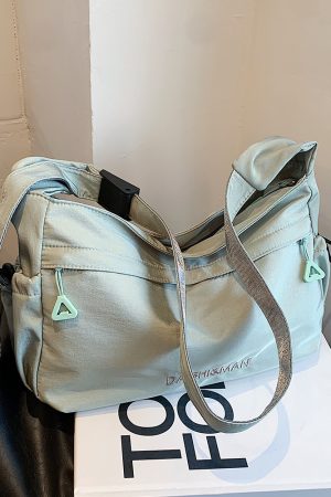 Large Capacity Women's Tote Bag - 2025 Casual Oxford Fabric Underarm Bag in Minimalist Niche Fashion Style