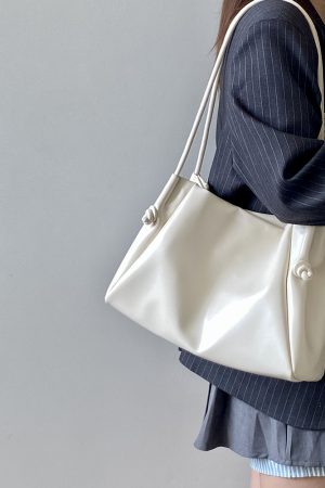 Large Capacity Women's Tote Bag - High-End Commuting Shoulder Handbag for Spring and Summer - Trendy Niche Design 2025