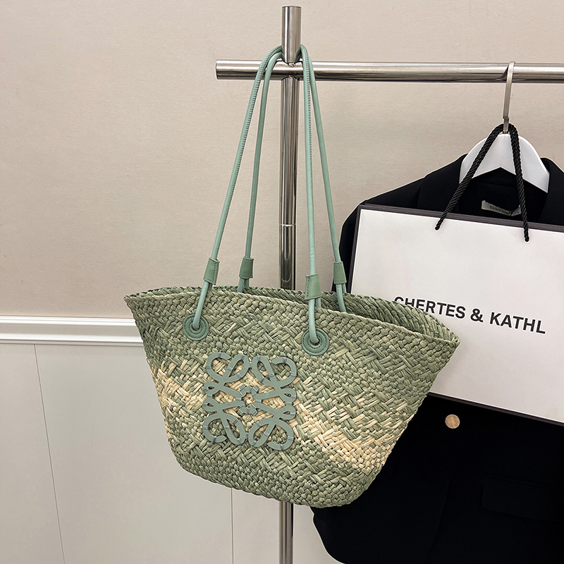 Large Capacity Woven Straw Bag - Casual Versatile Shoulder Bag for Beachside Vacations - 2025 Fashion Trend Large Capacity Woven Straw Bag - Casual Versatile Shoulder Bag for Beachside Vacations - 2025 Fashion Trend