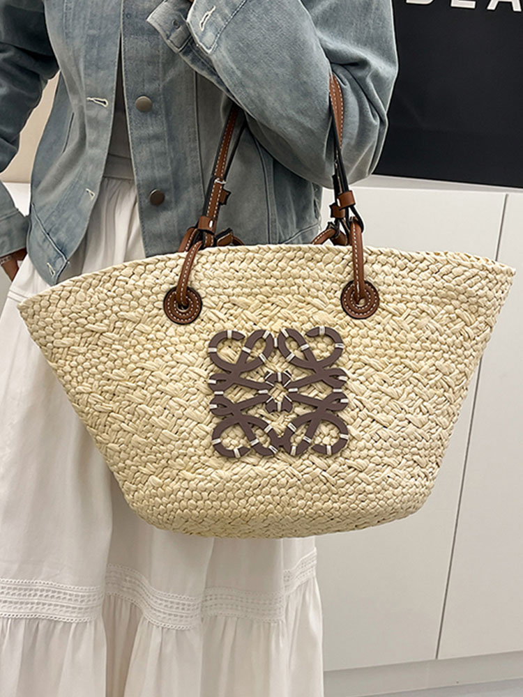 Large Capacity Woven Straw Bag - Casual Versatile Shoulder Bag for Beachside Vacations - 2025 Fashion Trend Large Capacity Woven Straw Bag - Casual Versatile Shoulder Bag for Beachside Vacations - 2025 Fashion Trend