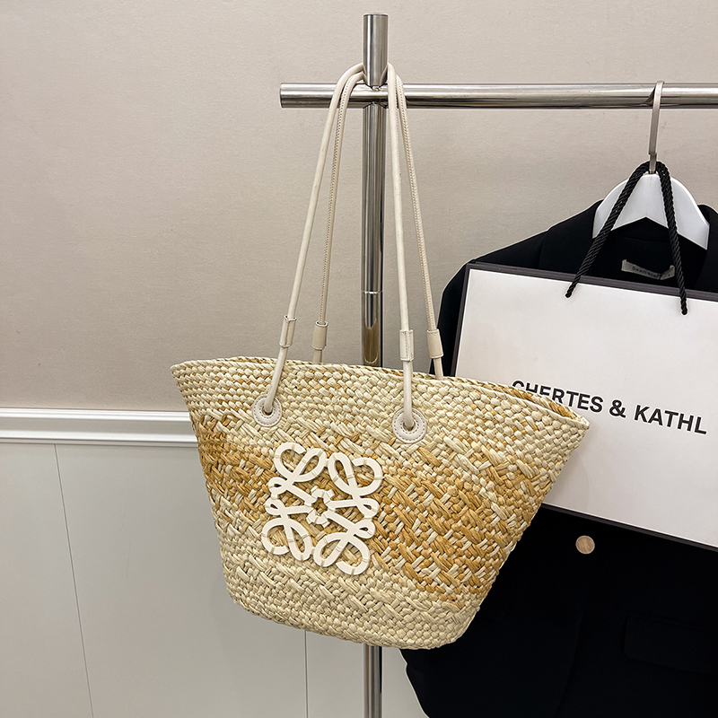 Large Capacity Woven Straw Bag - Casual Versatile Shoulder Bag for Beachside Vacations - 2025 Fashion Trend Large Capacity Woven Straw Bag - Casual Versatile Shoulder Bag for Beachside Vacations - 2025 Fashion Trend