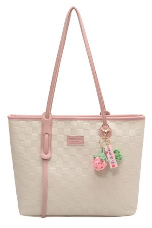 Large Women's Versatile Tote Bag - Spring/Summer 2025 Fashion Shoulder Bag for College Students, High Capacity Handbag