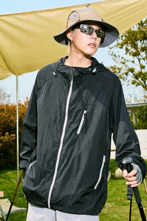 Lightweight Breathable Hooded Sunscreen Top for Men and Women, Ice Silk Summer Style 2025, Cool Fashion Essential