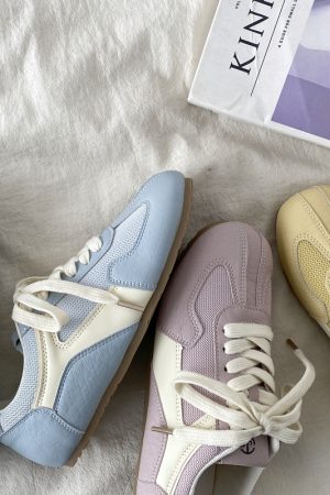 Lightweight Casual Sports Training Shoes for Women - 2025 Macaron Candy Color Soft Sole A-Gan Style