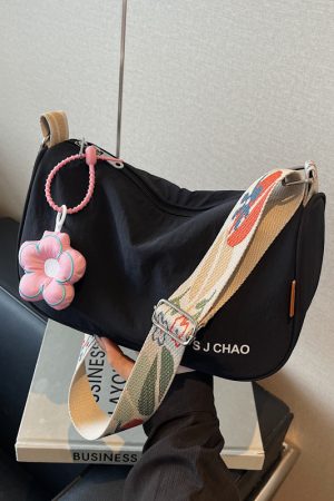 Lightweight Nylon Dumpling Bag for Women, 2025 Summer Korean Style Shoulder Crossbody Bag for Students and Commuters