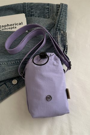 Lightweight Nylon Summer Bucket Bag for Women - 2025 Crossbody Style for Water Bottles, Cups, and Phones - Trendy and Functional