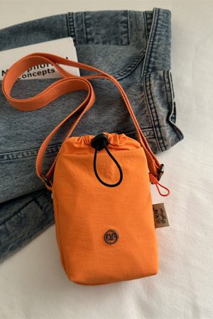 Lightweight Nylon Summer Bucket Bag for Women - 2025 Crossbody Style for Water Bottles, Cups, and Phones - Trendy and Functional