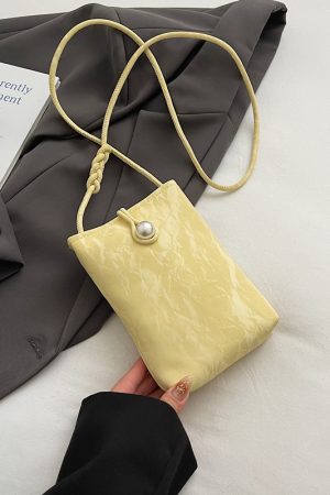Lightweight Silver Mini Crossbody Phone Bag for Women - Summer 2025 Chinese Style Fashion Accessory
