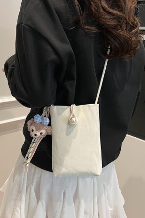 Lightweight Silver Mini Crossbody Phone Bag for Women - Summer 2025 Chinese Style Fashion Accessory
