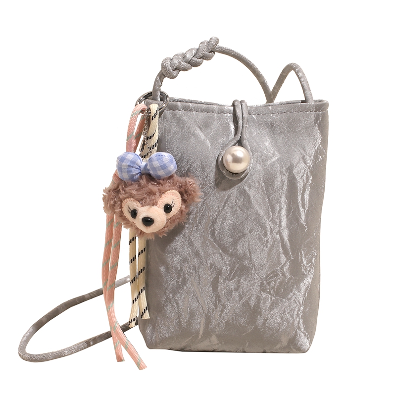 Lightweight Silver Mini Crossbody Phone Bag for Women - Summer 2025 Chinese Style Fashion Accessory Lightweight Silver Mini Crossbody Phone Bag for Women - Summer 2025 Chinese Style Fashion Accessory