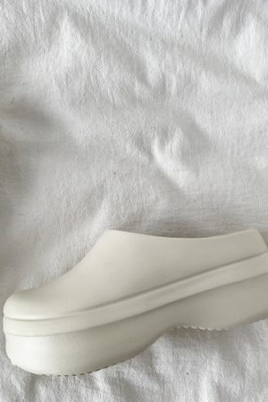 Lightweight Thick-Soled Half-Drag Clogs for Women, Non-Slip Height-Increasing Chef Shoes, Trendy Couple's Footwear