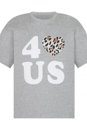 Loose Unisex Short Sleeve T-Shirt with Embroidered Heart - Summer Plaid Design, Trendy Casual Wear for Couples