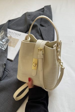 Luxury Lightweight Crocodile Pattern Bucket Bag - Summer 2025 Underarm Fashion Shoulder Bag